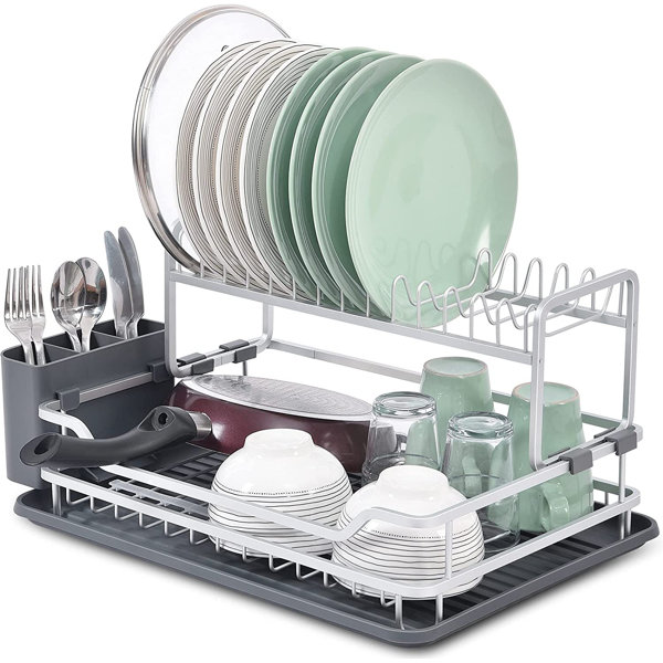 SUPERIXO 2 Tier Dish Rack Wayfair   2 Tier Dish Rack 